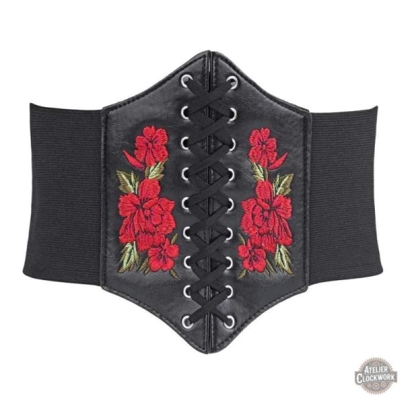 serre-taille-gothique-steampunk-store-1 Ceinture Serre Taille Gothique Brodée
