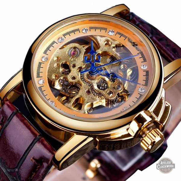 squelette-montre-femme-1 Montre Squelette Steampunk Glamour pour femmes