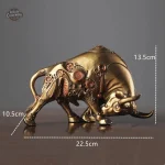 Sculpture taureau inspirée du mouvement steampunk