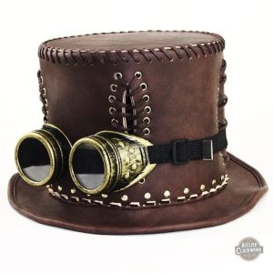 Chapeau Chapelier Fou - Haut de Forme en Cuir