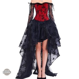 Costume victorien pour femme, style burlesque raffiné