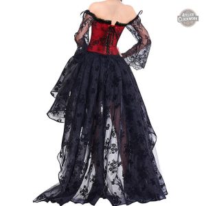 Robe steampunk corset avec détails vintage uniques