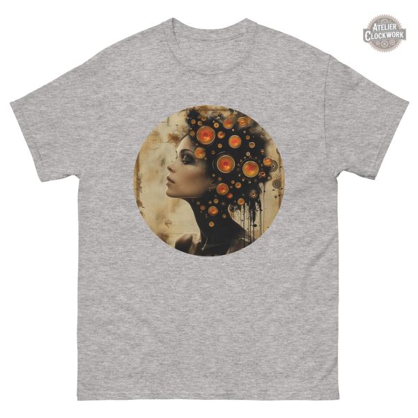 T-shirt créatif avec une esthétique steampunk