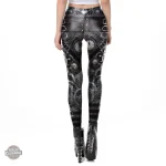 Legging femme steampunk avec motifs vintage