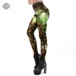 Legging noir avec détails mécaniques