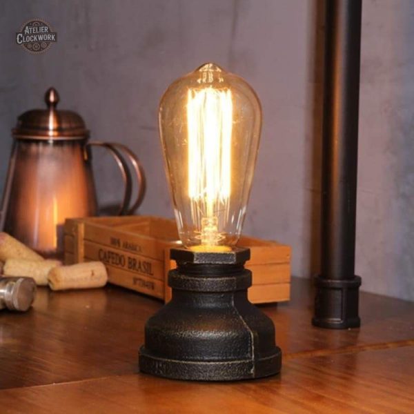 Éclairage de table inspiré de Thomas Edison