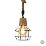 Suspension industrielle vintage au style steampunk