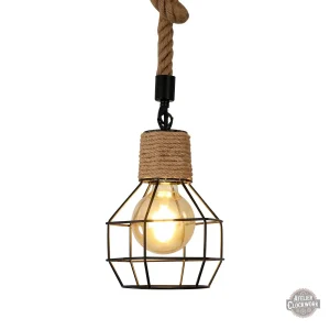 Suspension industrielle vintage au style steampunk