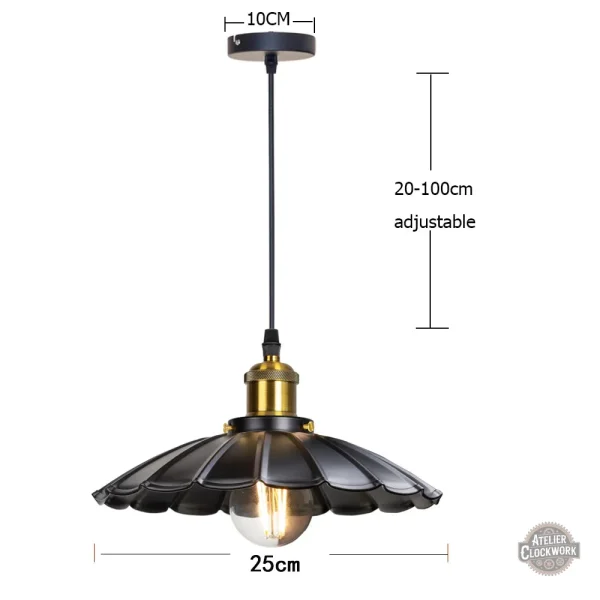 Lampe à suspension originale BlackFlower