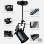 Lampe d'appoint steampunk en bois naturel
