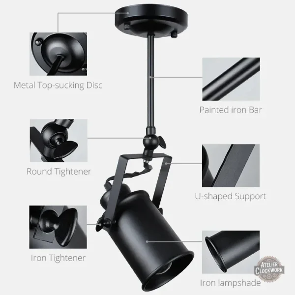 Lampe d'appoint steampunk en bois naturel