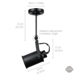 Projecteur d'ambiance en bois au style rétro