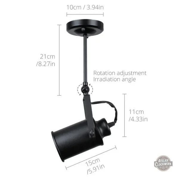 Projecteur d'ambiance en bois au style rétro