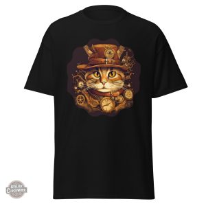 T-Shirt Chaton Vintage - Look Steampunk