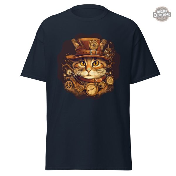 T-Shirt confort et style steampunk chaton