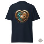 Design unique de cœur mécanique sur tee-shirt