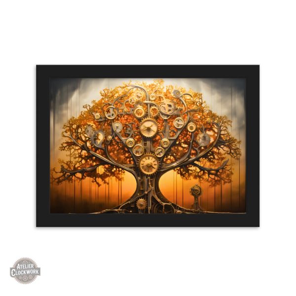 Tableau décoratif Arbre de Vie avec éléments mécaniques