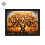 Tableau contemporain Arbre de Vie en style Steampunk