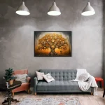 Tableau unique Arbre de Vie inspiré par Steampunk