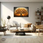 Décoration murale Arbre de Vie sur fond Steampunk