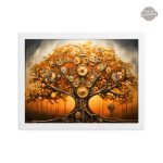 Illustration Steampunk Arbre de Vie en couleurs riches