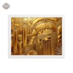 Inspiration Steampunk : tableau Art Déco doré