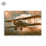 Tableau Avion Vintage - Biplan Steampunk