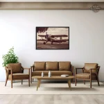 Tableau inspiré de l'aviation dans un style ancien