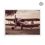 Tableau artistique sur le thème de l'aviation vintage