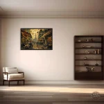Art mural steampunk inspiré de Paris