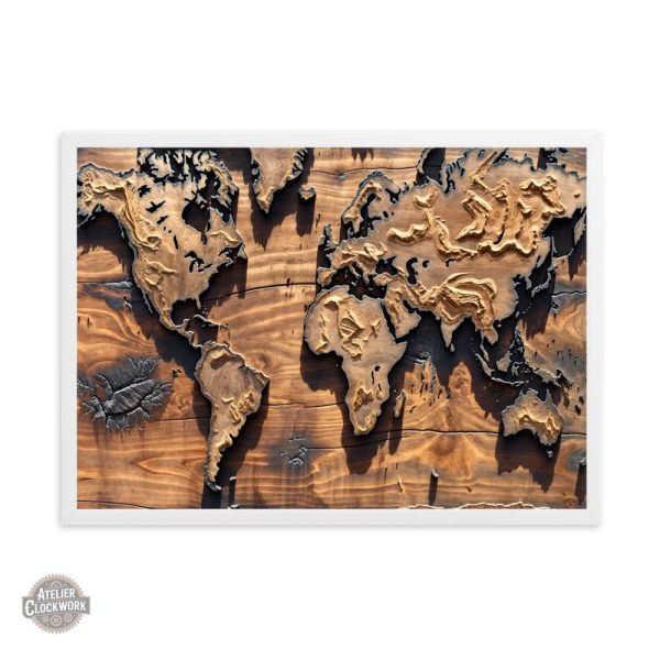 Tableau mural en bois - Style Steampunk original