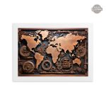 Tableau mural carte ancienne design