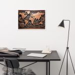 Carte du monde décorative originale