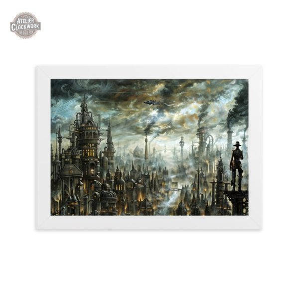 Tableau représentant l'esthétique Steampunk