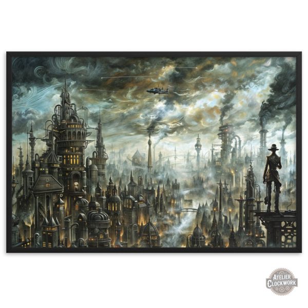 Art décoratif industriel avec éléments Steampunk