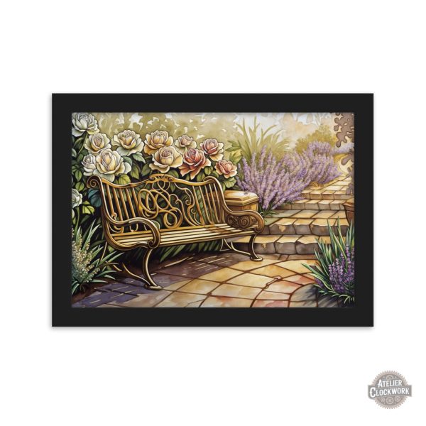 Tableau de fleurs, design vintage et steampunk
