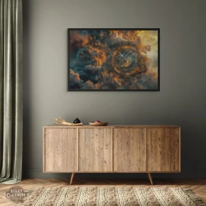 Horloge décorative au style steampunk