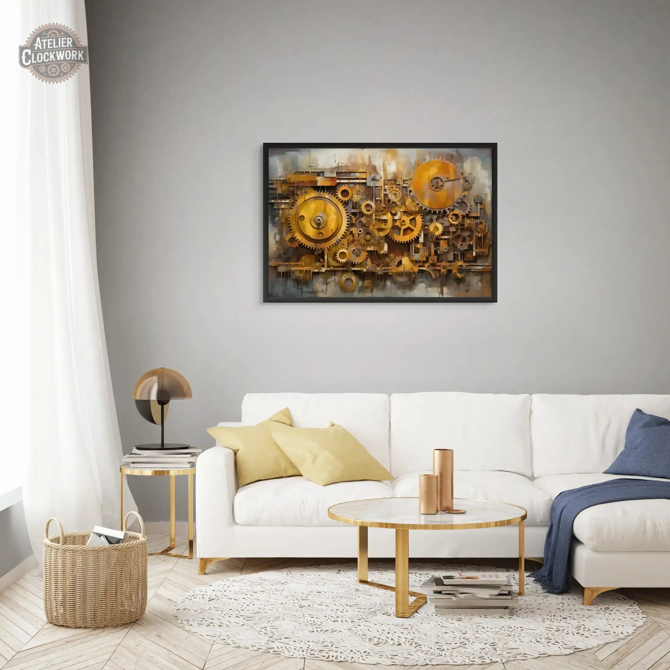 Tableau Indus Steampunk - Art mural industriel