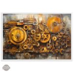 Tableau décoratif vintage au style industriel