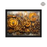 Tableau mural au thème industriel et rétro