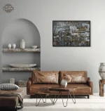 Art mural inspiré par l'ère industrielle