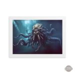 Tableau représentant le Kraken en art steampunk