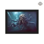 Design unique du Kraken sur toile steampunk