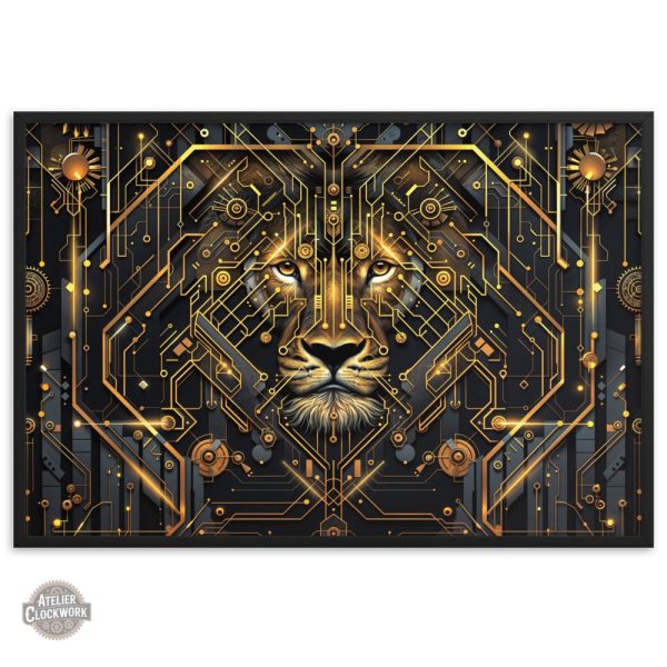 Tableau moderne Lion pour intérieur chic