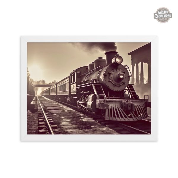 Tableau locomotive intemporelle et vintage