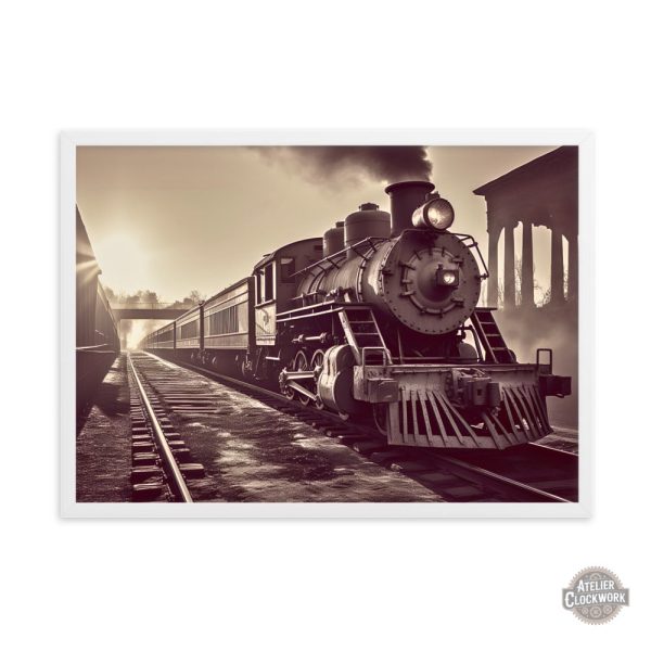 Décoration art steampunk locomotive
