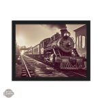 Décor steampunk locomotive classique