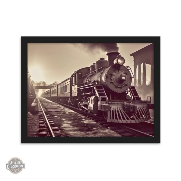 Décor steampunk locomotive classique