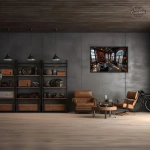 Art mural Loft industriel au style vintage