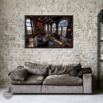 Tableau Steampunk New-Yorkais pour ambiance urbaine